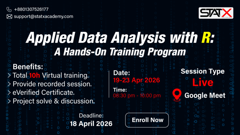 Applied Data Analysis with R: A Hands-On Training Program || Batch Id: 042026