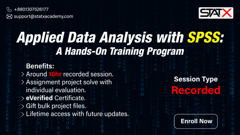 Applied Data Analysis with SPSS: A Hands-On Training Program