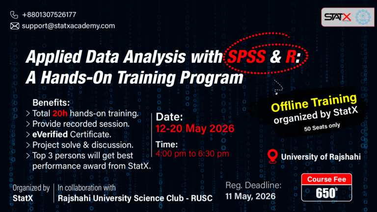 Applied Data Analysis with SPSS & R: A Hands-On Training Program || Batch Id: 052026