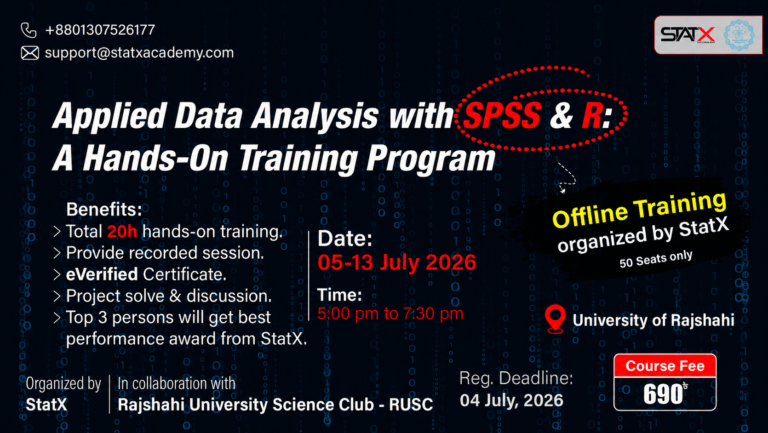 Applied Data Analysis with SPSS & R: A Hands-On Training Program || Batch Id: 072026