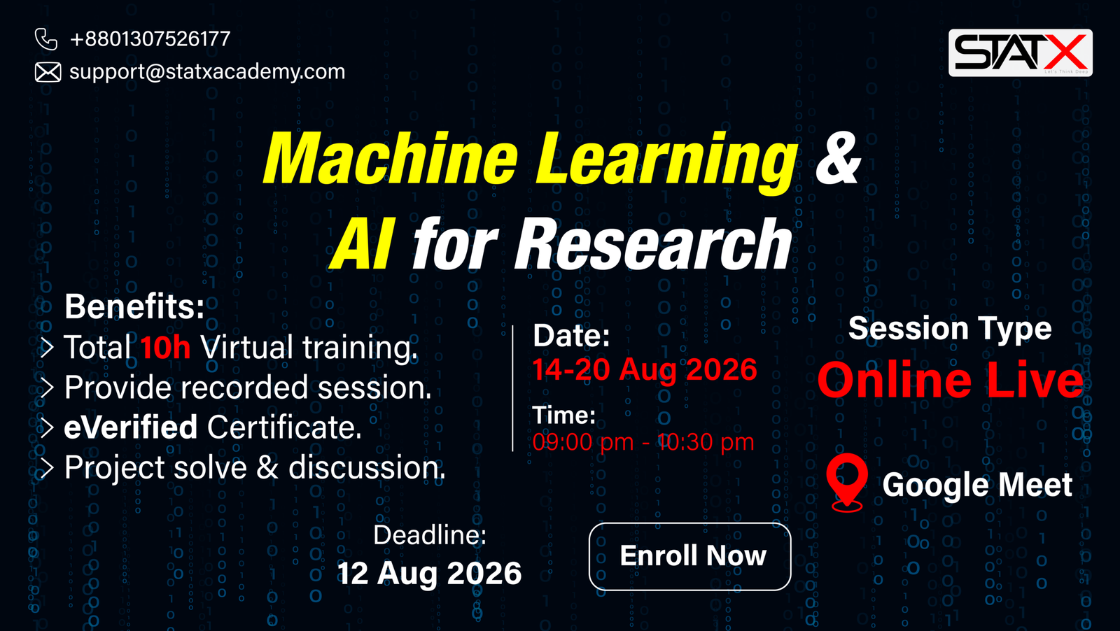 Machine Learning & AI for Research || Batch Id: 082026
