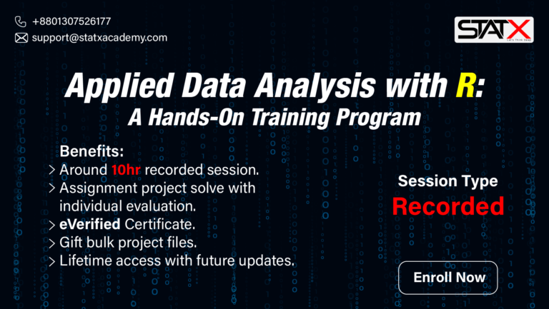 Applied Data Analysis with R: A Hands-On Training Program