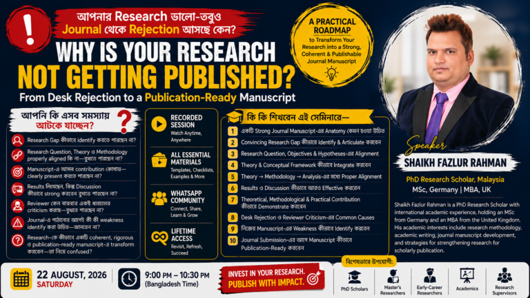 Why Is Your Research Not Getting Published? – Unlock the Core Techniques for Journal Manuscripts